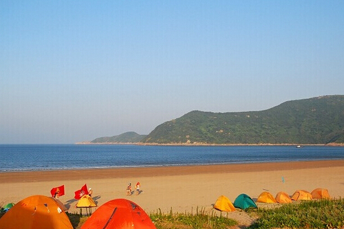 浙江宁波象山檀头山海岛露营